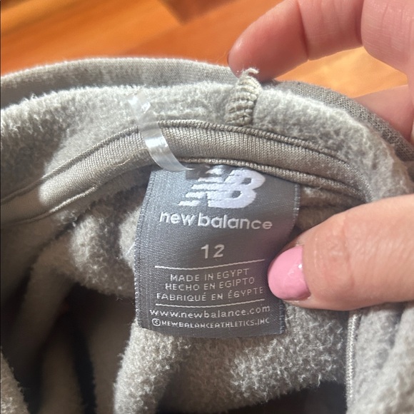 New Balance Kids Khaki Hoodie and Matching Shorts Set - Picture 5 of 5